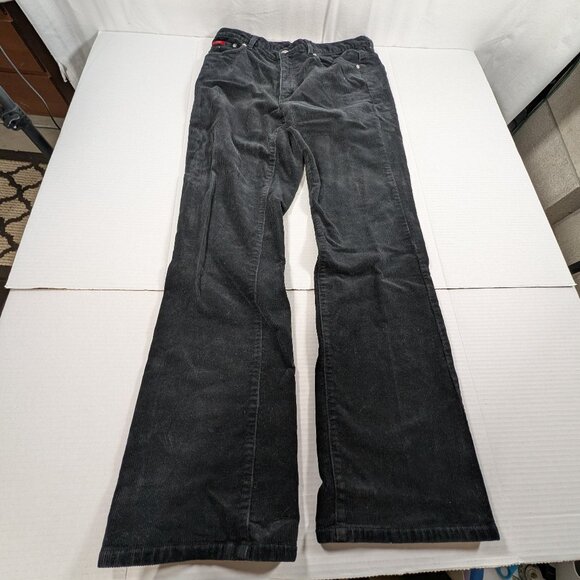 Chaps Straight Leg Corduroy Black Women's 8 - Picture 1 of 6